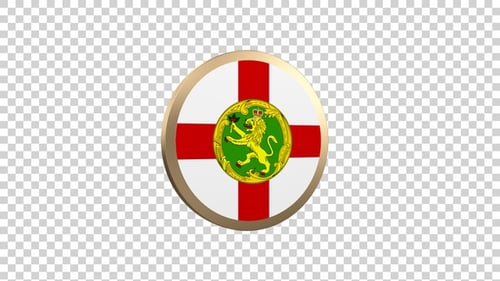 Alderney Flag Circle Shape Alpha Loop