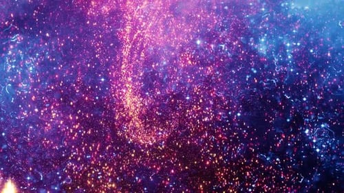 Rote blaue Partikel, Wellen