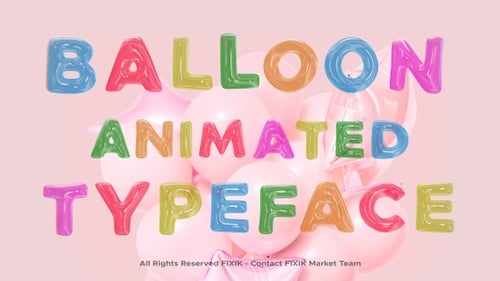 Translucent Jelly Animated Alphabet Numbers and Symbols