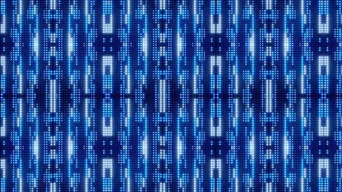 Abstract Glowing LED Digital Wall Background Loop