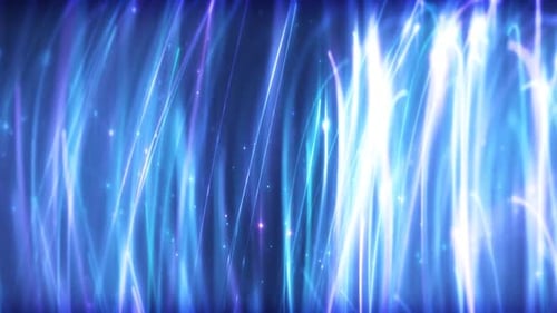 Dynamic Flowing Blue Light Trails Loop Background