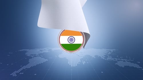 Dynamic Fabric Cloth Reveal of an Emblem