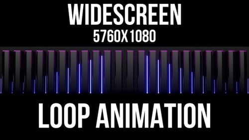 Abstract Neon Light Backgroud Loop Widescreen