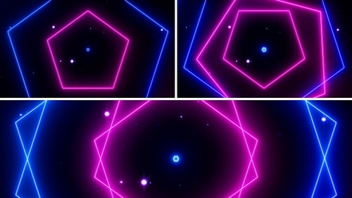 Neon Lines Background Pack