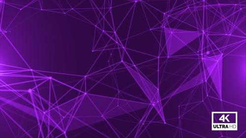Abstract Futuristic Purple Network Connection Loop Background