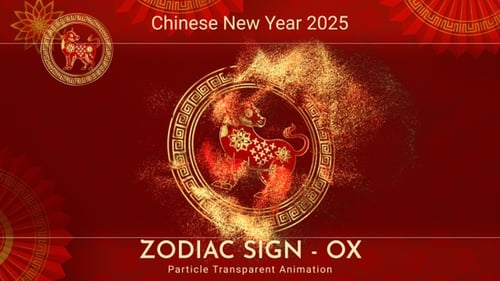 Decorative Chinese New Year Ox Reveal