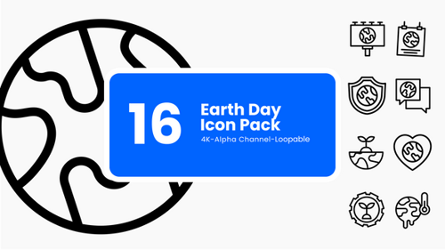 Animated Eco Icons – Earth Day & Green Living (4K Motion Graphics)