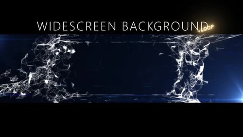 Cube Network Particles Frame Widescreen Background
