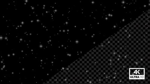 Cielo nocturno Twinkling Stars Alpha Seamless Loop V4