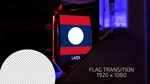 Modern 3D Flag Reveal Animation