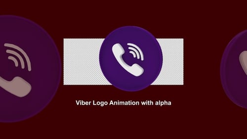 Modern 3D Rotating Phone Call Icon Animation