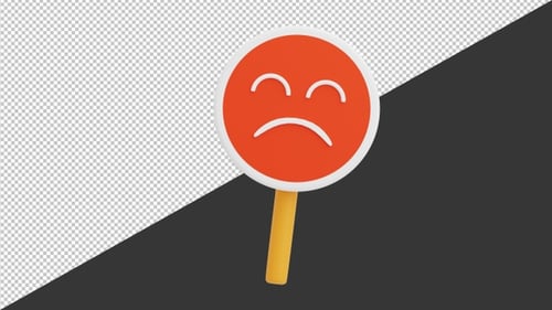 3D Emotions Sad and Happy | Alpha Channel