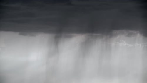 Rain Falling from Dark Stormy Clouds