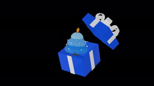 Christmas Gift Box Opening Animation
