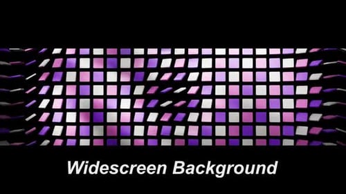 Animated Widescreen Background of Rotating Geometric Tiles
