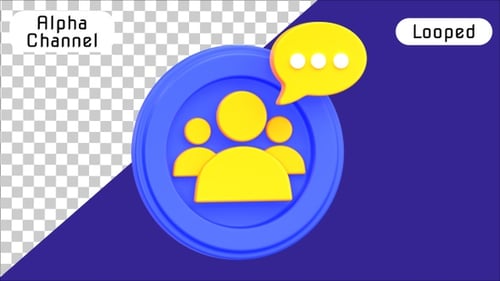 3D Group Chat and Social Community Discussion | Alpha Channel