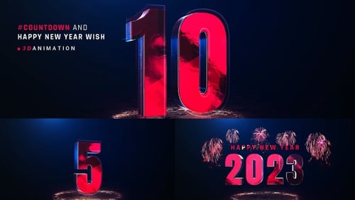 Countdown With Happy New Year Wish V7