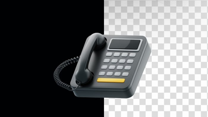 Animated Call Icon with Incoming and Outgoing Arrows, Elements Motion ...