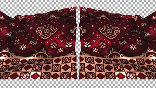 Indonesia Ethnic Silk Pattern Cloth Fabric Wave Alpha Songket Batik Tenun Gringsing Bali Pattern 2