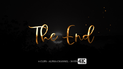 The End Animation Text