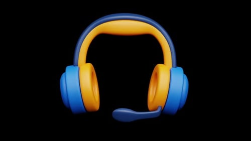 Kundensupport 3D-Symbolanimation