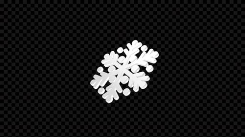 3D Snowflake Rotating V2