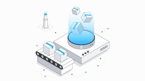Future Science Isometric Animation Alpha Channel