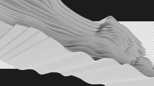 Rippling White Fabric