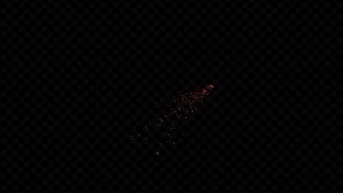 Sparkling Fire Particle Transition Reveal Overlay