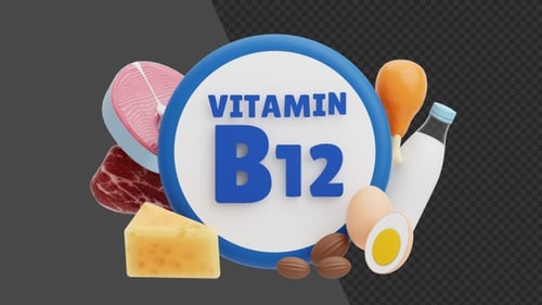 Vitamina B12 3D | Alpha Channel