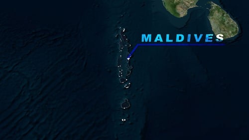 Mapa Mundial das Maldivas