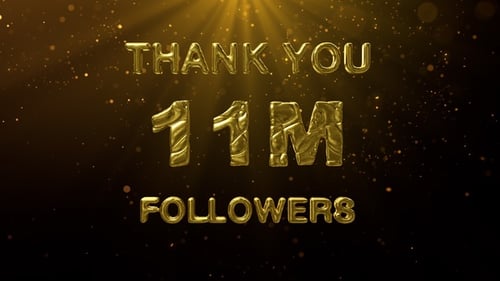 11M Followers Celebration Greeting