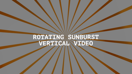Vibrant Orange Geometric Radiating Lines Rotating Background