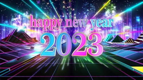Retro Style 2023 New Year Countdown