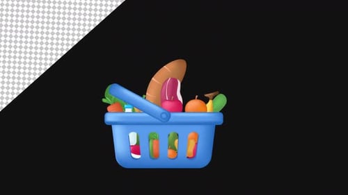 Vegetables and fruit 2D Animations | Alpha Channel