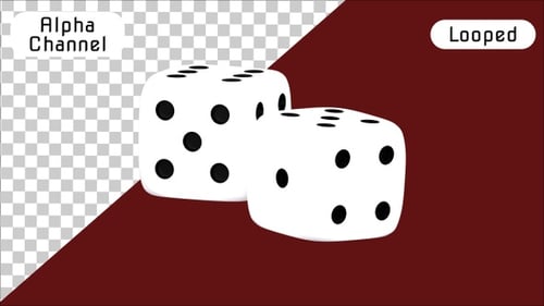 3D-Animation zum Würfeln | Alpha Channel