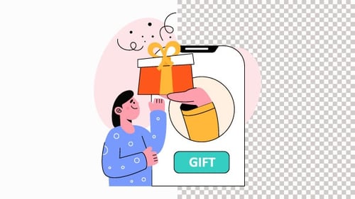 Gift Animation Alpha Channel