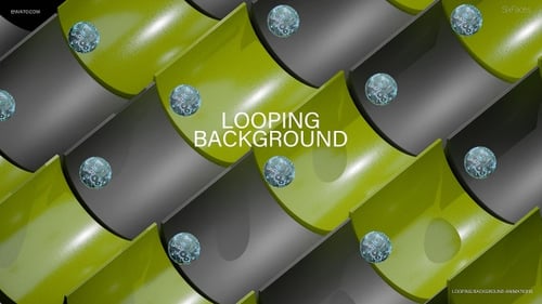 Balls Colorful Abstract Background Loop 3D Shapes