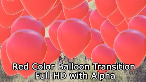 Roter Ballon Übergang Full HD