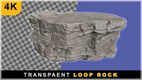 360 Rotating Loop Rock On Transparent Background