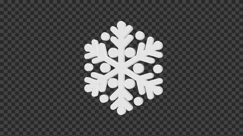 3D Snowflake Seamless Rotated V2