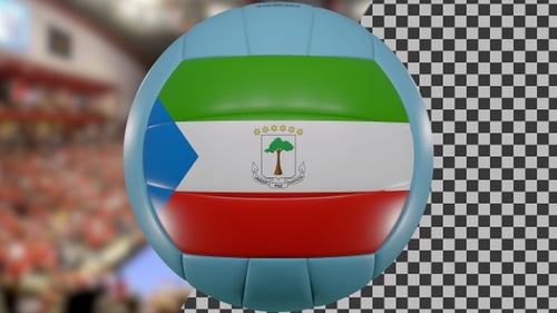 Volleyball Spinning Equatorial Guinea | UHD | 60fps