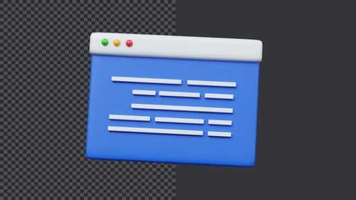 3D Coding Window Page Animation