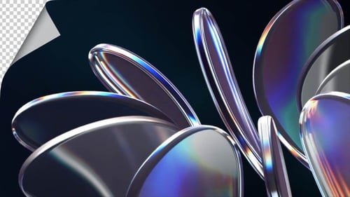 Rotating Glass Lenses with Light Refraction and Dispersion