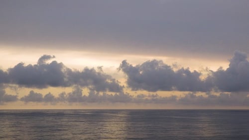 Nature. Sea sunset. Majestic sunset or sunrise landscape Amazing light of nature cloudscape sky.