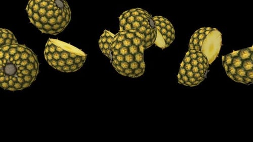 Falling Pineapple Pieces