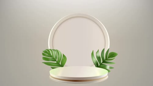 Nature Podium Product Presentation Mock Up Show Cosmetic Product Podium Stage Pedestal Platform