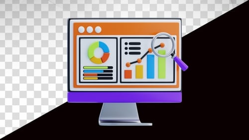 3D-Animation der Datenanalyse