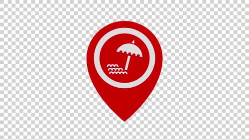 Lage der Strandkarte Pin Alpha Loop