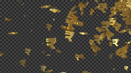 Falling Rupee Currency Golden Loop V3